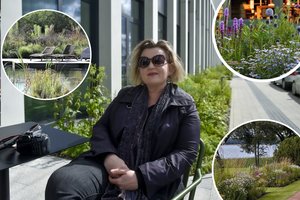 Kraštovaizdžio kūrėja R. Laurinavičienė įspūdingiausia statybine medžiaga vadina augalus