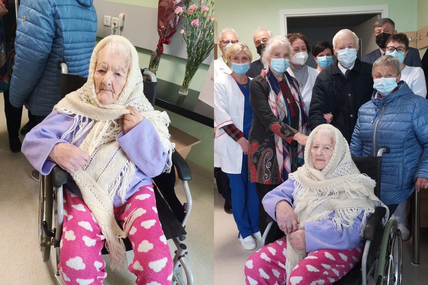 Penkių vaikų motina F.Palskienė neseniai atšventė 104-ąjį gimtadienį.<br>„Anykšta.lt“ nuotr.
