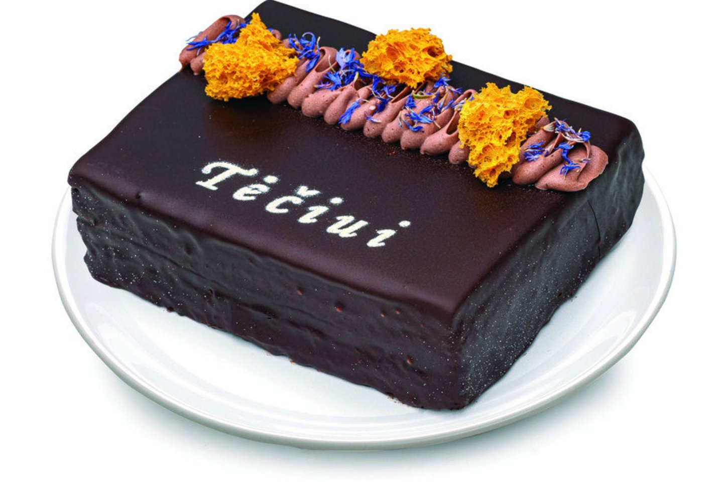 Riboto leidimo „Iki“ torte dominuoja sodraus, prabangaus šokoladinio kremo, pagaminto iš juodojo šokolado ir šviežios grietinėlės, skonis.