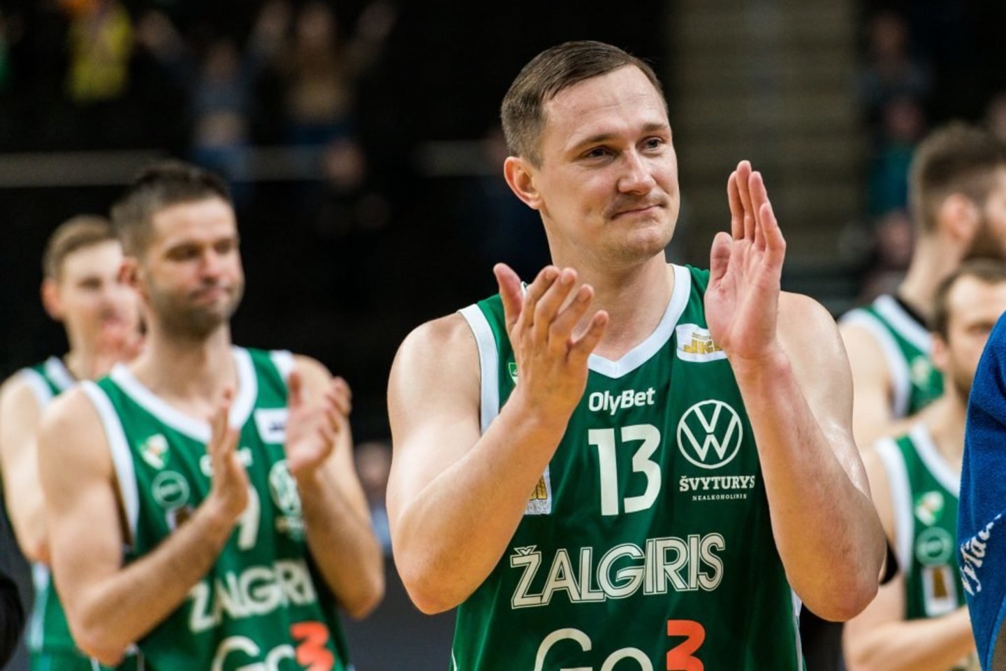P.Jankūnas pergalingai užbaigė profesionalaus krepšininko karjerą.<br>Zalgiris.lt nuotr.