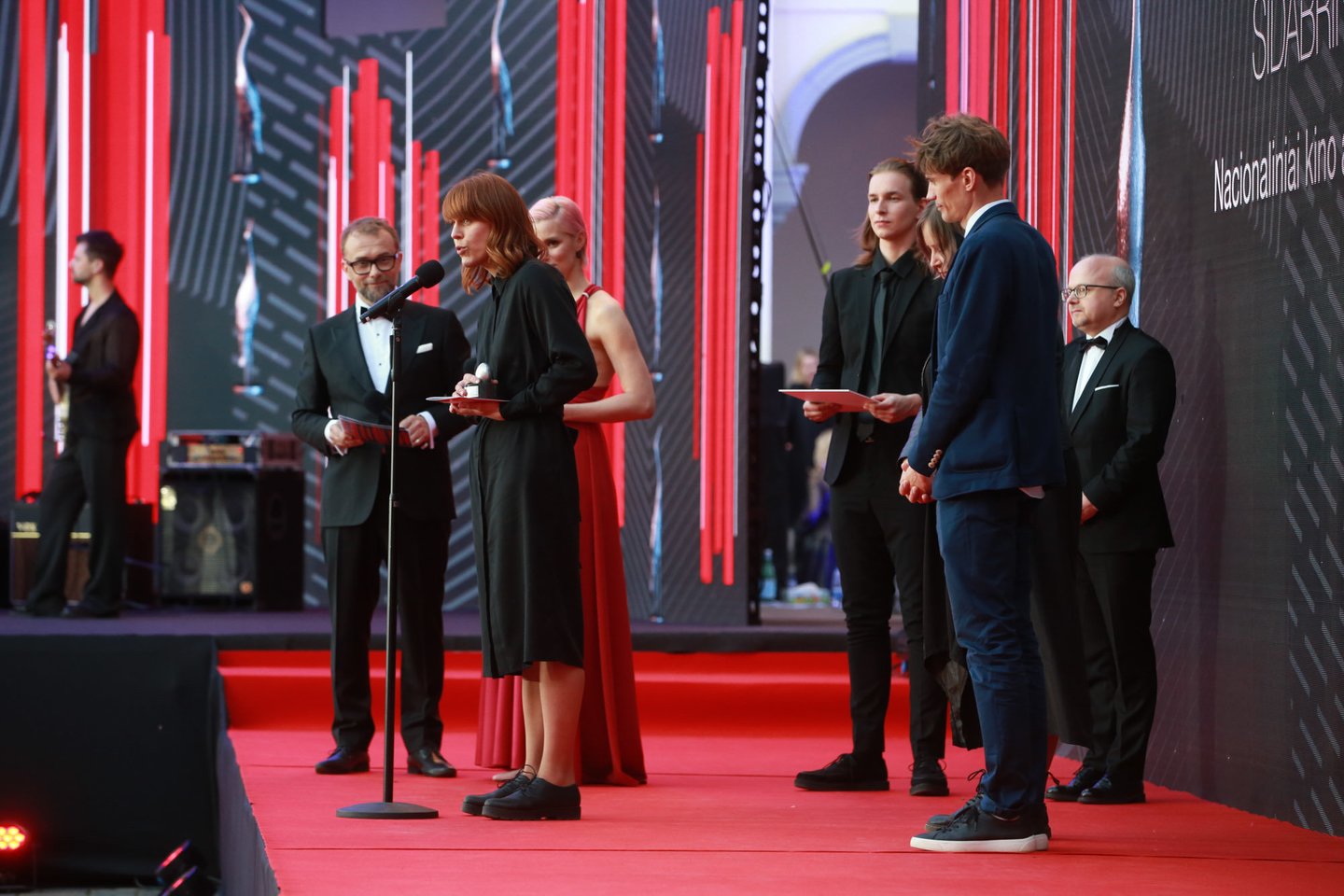 Nacionalinių kino apdovanojimų ceremonija Valdovų rūmų kieme.<br>R.Danisevičiaus nuotr.