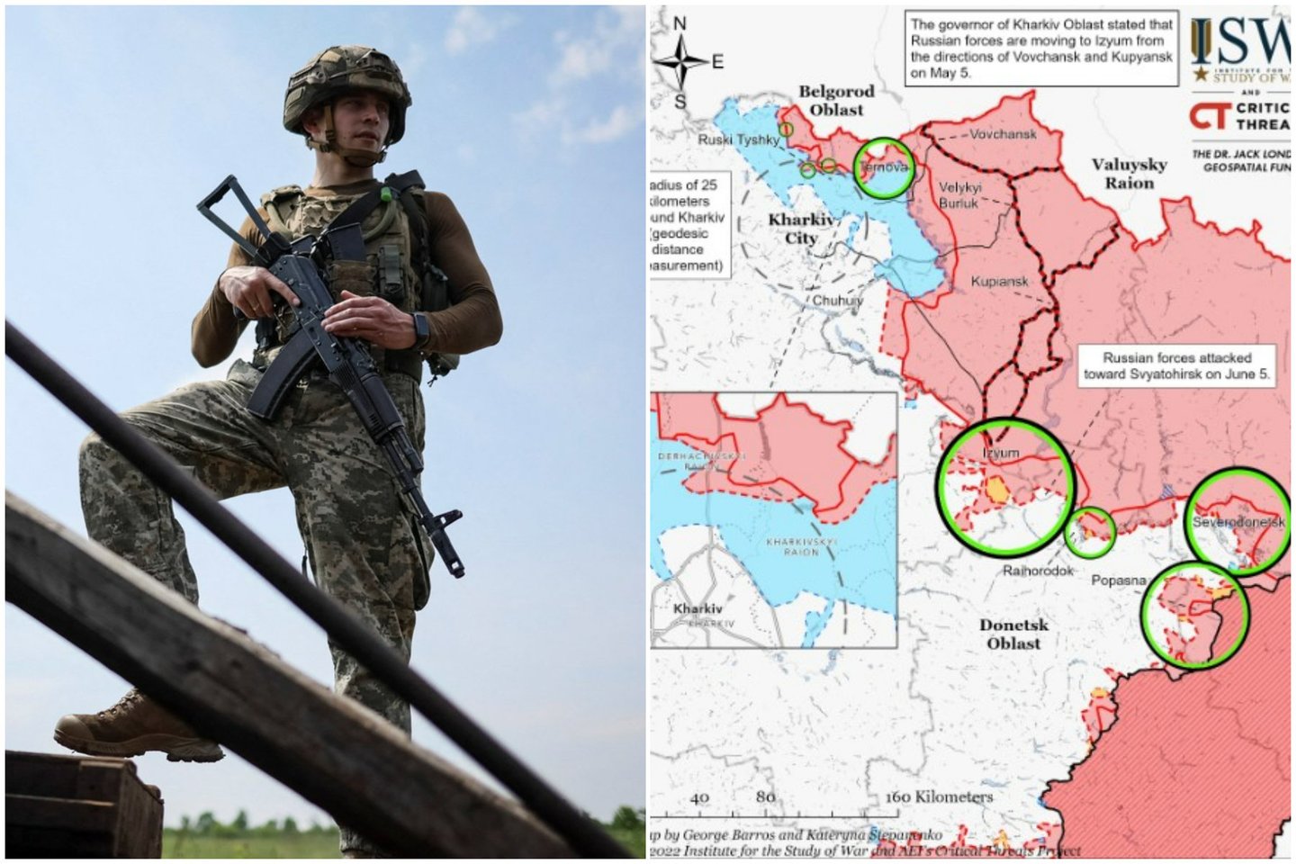  Ekspertai apie sėkmingas Ukrainos kontratakas Severodonetske: tai liudija apie Rusijos karių kovinės galios sumažėjimą.<br> Lrytas.lt koliažas