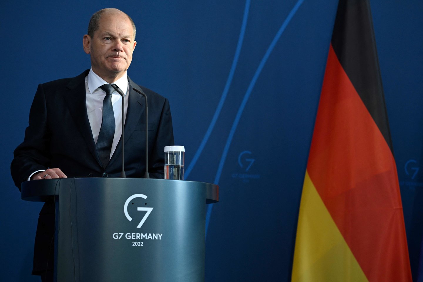 O. Scholzas.<br>AFP/Scanpix nuotr.