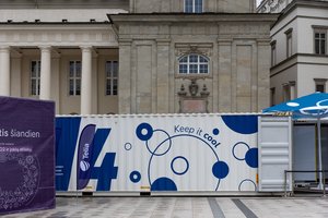 Visą Lietuvą pasirengęs apkeliauti mobilus Klimato muziejus jau šiandien įsikūrė Kėdainiuose