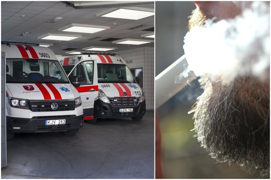 Po to, kai 16-metei mokykloje sustojo širdis, trys prisirūkę 12-mečiai iš Kėdainių buvo išvežti į ligoninę