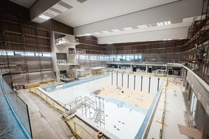 Lazdynų baseiną atverti žadama dar šįmet, tik kai kurių pramogų teks palaukti ilgiau 