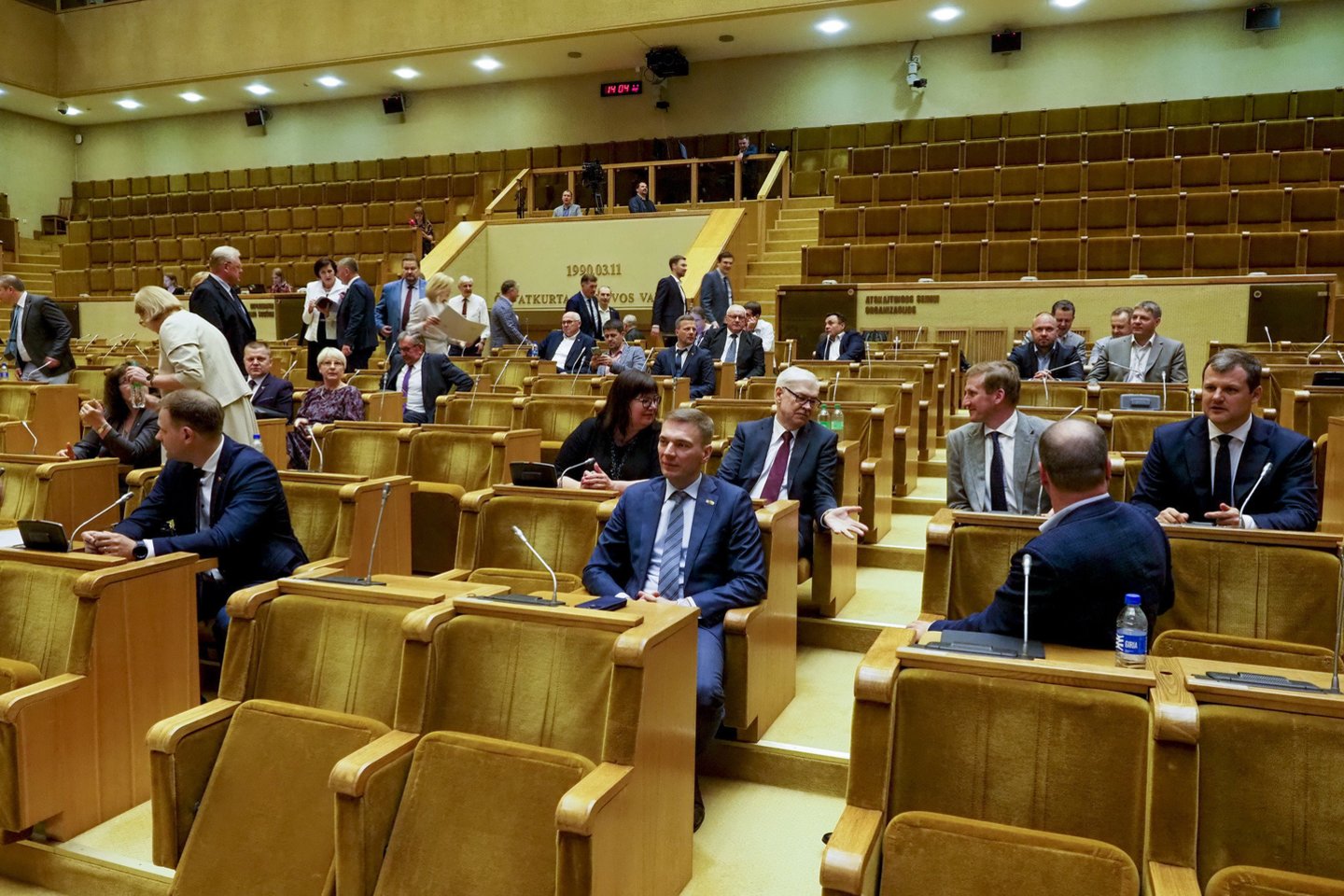 Ketvirtadienio įvykiai Seime.<br>V.Ščiavinsko nuotr.