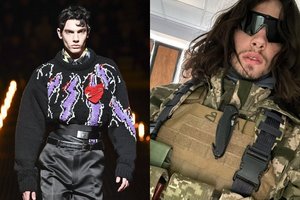 Ukrainiečių modelis L. Uliesovas – sunkiai atpažįstamas: mados šou pakeitė karo laukas