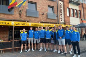 Lietuvos ir Ukrainos rankininkai pradėjo pasirengimą paramos rungtynėms Alytuje