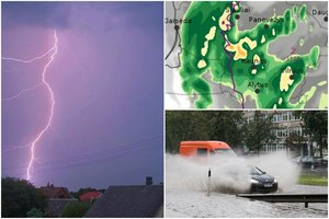 Sinoptikai žada audringus orus: įspėja – Lietuvą plaus smarkūs lietūs, trankysis perkūnija