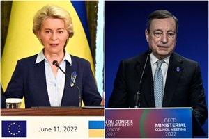 EK vadovė ir Italijos premjeras vyksta į Izraelį derybų energetikos klausimais