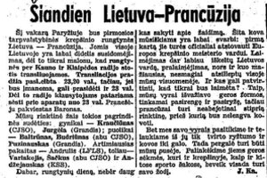 Norėdami pamatyti Lietuvos krepšininkus paryžiečiai iššlavė visus bilietus
