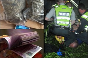 Kauno teisėsauga smogė garliaviečių gaujai: kontrabandininkai narkotikus slėpė kibiruose su žemėmis
