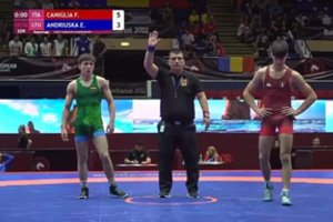 Eimantui Andriuškai – Europos jaunių imtynių čempionato bronza