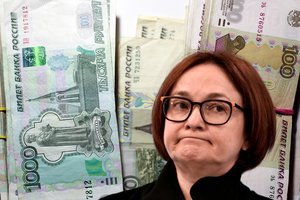 Rusijos centrinio banko vadovė pripažino esant spaudimą: šalies ekonomika nebebus tokia, kokia buvo