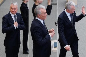 Ekspertai dėmesį atkreipė į G. Nausėdos kūno kalbą ir keistenybes pranešime: „Tokių epitetų iki šiol nebuvo“