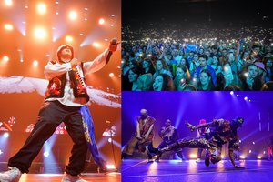 Kaune nugriaudėjo „Kalush Orchestra“ koncertas: minioje plėvesavo Ukrainos vėliavos