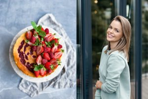 Gaivus sūrio pyragas su avietėmis nepaliks abejingų: I. Trusovė pasidalijo receptu