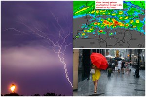 Specialistai įspėja: į Lietuvą vėl sugrįžta audros, kai kur vėjo gūsiai pasieks 25 m/sek.