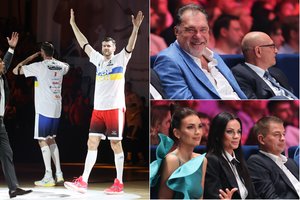 Brolių Lavrinovičių atsisveikinimo rungtynėse – šventiškai nusiteikusi kviestinė publika