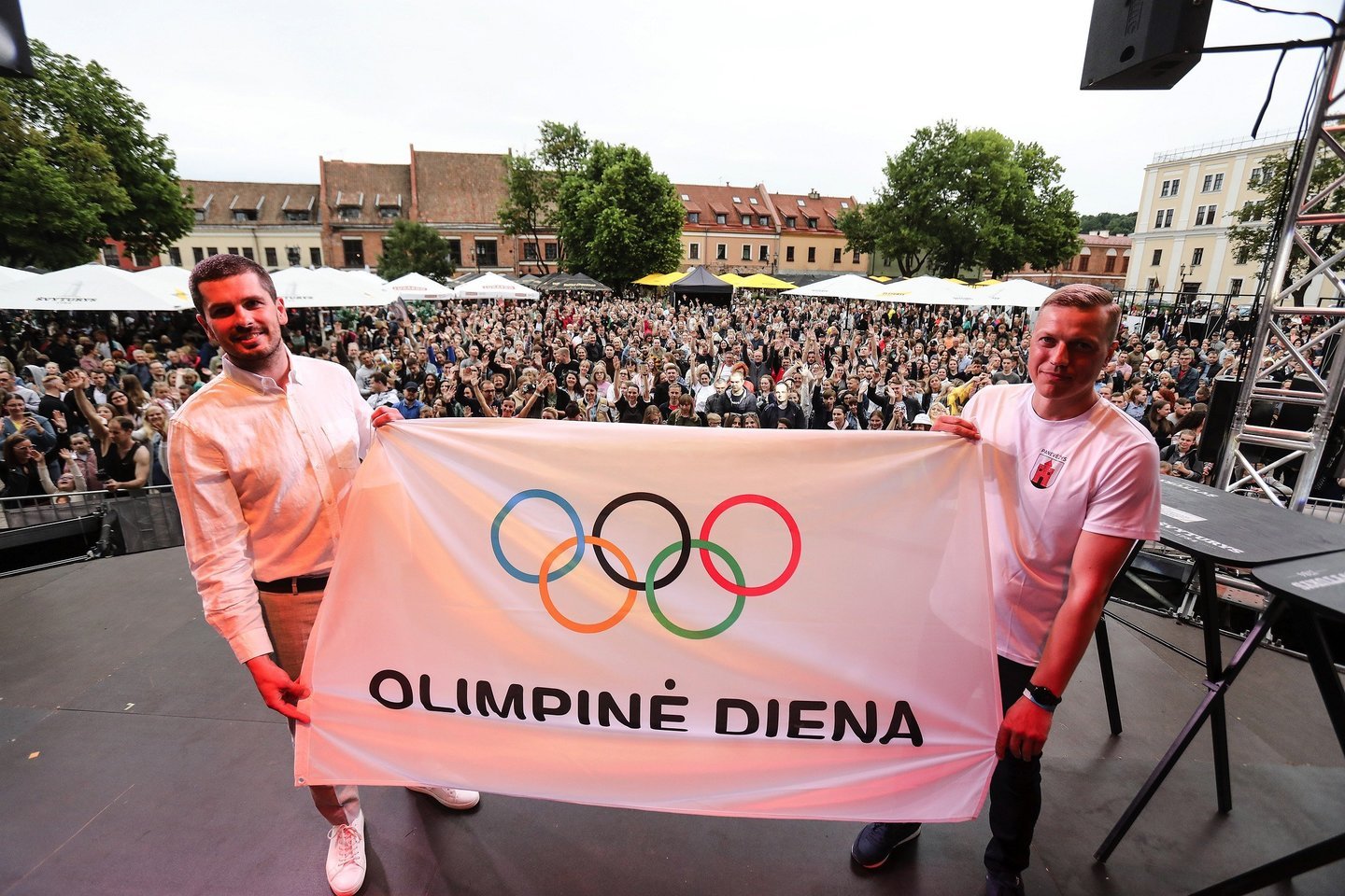  Olimpinė diena į Kauną grįžo su trenksmu: sporto šventėje – 20 tūkst. dalyvių ir būrys olimpiečių<br> LTOK nuotr.