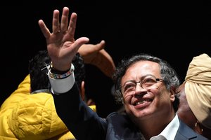 Kolumbijos prezidento rinkimus laimėjo kairuolis Gustavo Petro