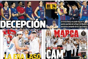 Katalonų spaudoje – nosį nukabinusio R. Jokubaičio ir kitų „Barcelona“ žaidėjų veidai: „Nusivylimas“