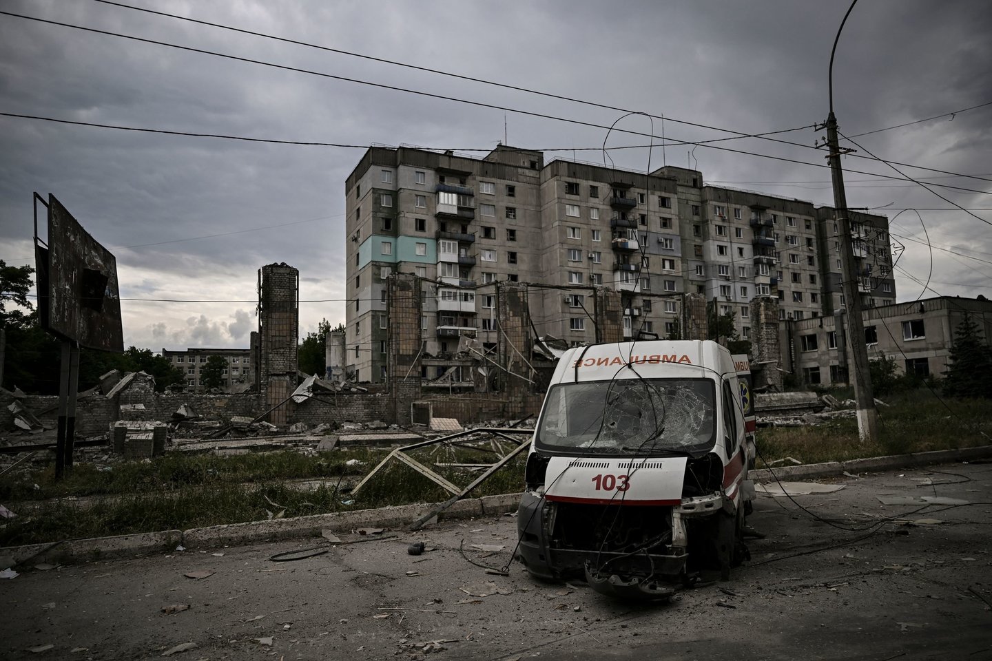 Karas Ukrainoje, Lysyčanskas.<br>AFP/Scanpix nuotr.