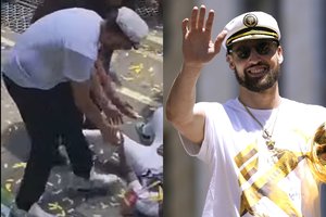 NBA čempionų paradas neapsiėjo be nesklandumų: „Warriors“ žvaigždė turėjo atsiprašyti gerbėjos