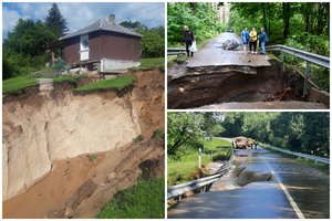 Dėl liūčių padarytos žalos Kaišiadorių rajonas skelbia ekstremalų įvykį: panaši situacija dar keliuose rajonuose