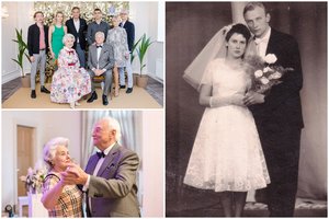 Deimantines vestuves atšventę klaipėdiečiai: krepšininko ir seselės meilės istorija – kaip iš filmo