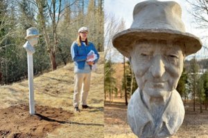 Marius Lucka Antazavėje įkūrė Šviesių žmonių parkelį: „J. Mekas – ryški mano gyvenimo persona“