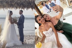 Krepšininkas Lukas Lekavičius Graikijoje atšoko vestuves ir pakrikštijo dukrą 