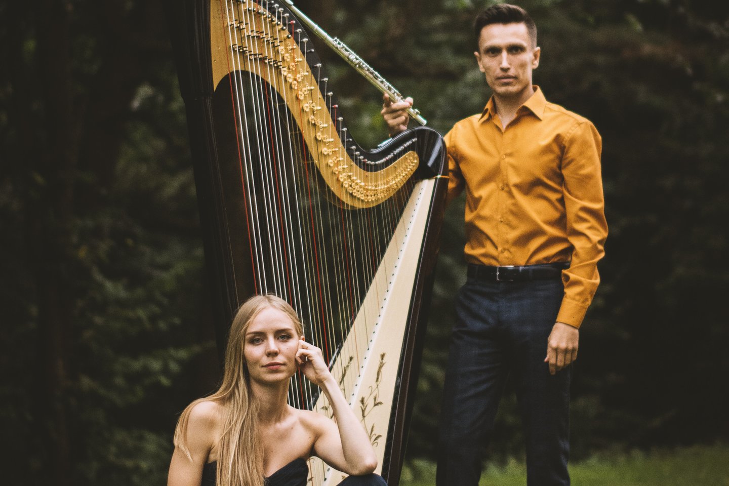Dubingi7 festivalyje koncertuos instrumentinis duetas H2F: arfininkė A.Baliunytė-Dailydienė ir fleitininkas V.Gurstis.