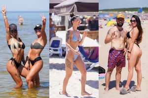 Palangos pliažas alsuoja karščiu: įdegę, tatuiruoti kūnai ir išskirtinis poilsiautojų stilius