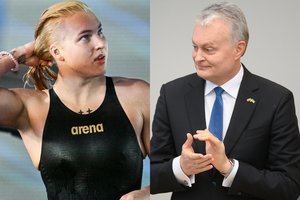 Prezidentas G. Nausėda pasveikino pasaulio plaukimo čempione tapusią Rūtą Meilutytę