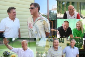 Š. Marčiulionio sodyboje Dubingiuose vėl būrėsi legendinė Lietuvos krepšinio rinktinė