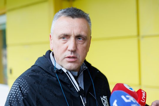 Lietuvos futbolo rinktinės treneris Valdas Ivanauskas.