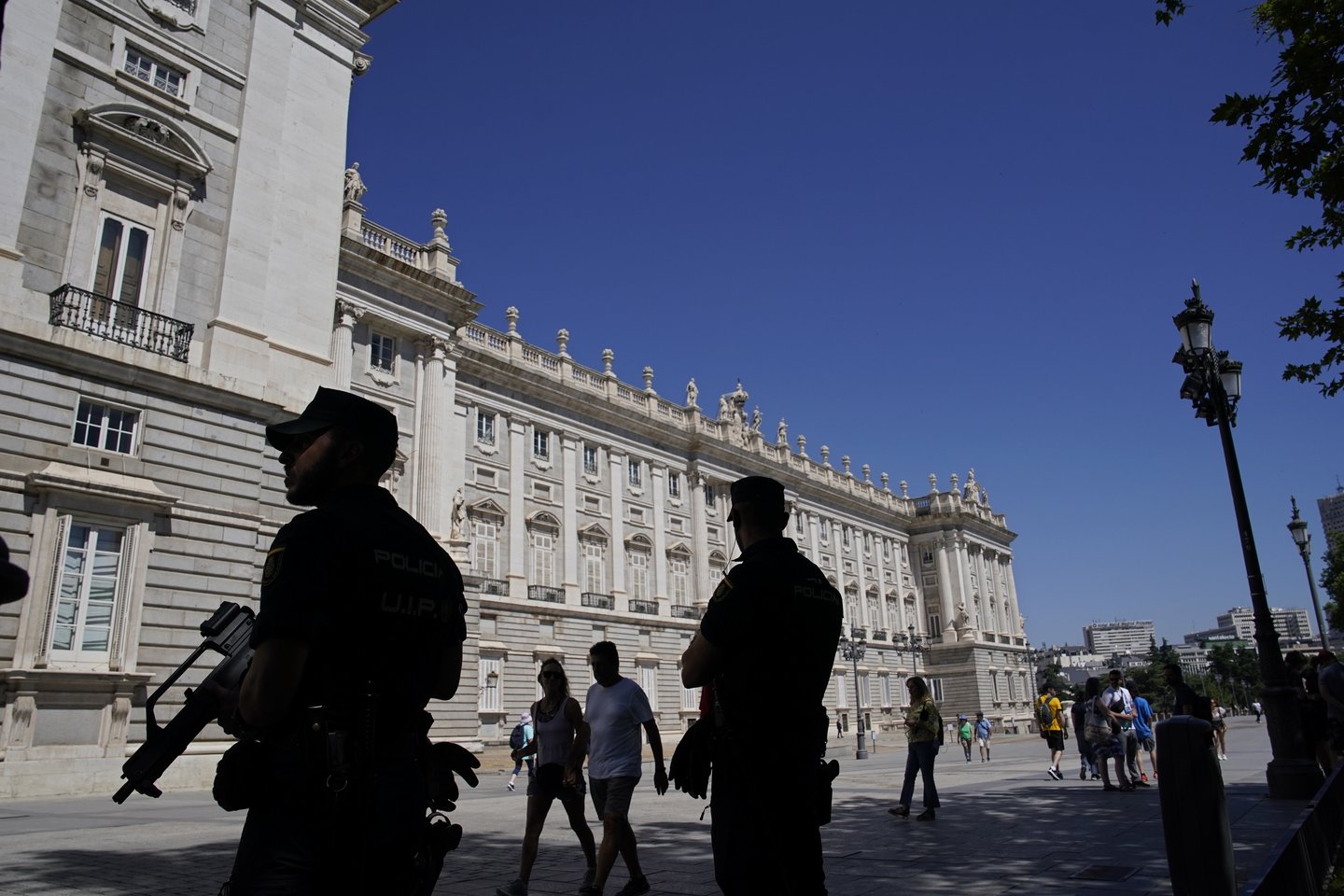 Madridas antradienį virto sustiprinto saugumo zona<br>AP/Scanpix nuotr.