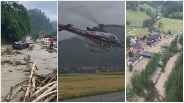 Austrijos vakaruose nuslinkusi purvo nuošliauža atkirto tris kaimus: ekspertai perspėja – tai dar vienas klimato kaitos įrodymas