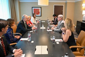 G. Nausėda JAV susitiko su Filadelfijos meru