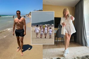 Ala Pugačiova ir Maksimas Galkinas su atžalomis – Latvijoje: laiką leidžia pajūryje