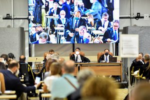 Italijoje prasideda Genujos viaduko tragedijos teisminis bylos nagrinėjimas