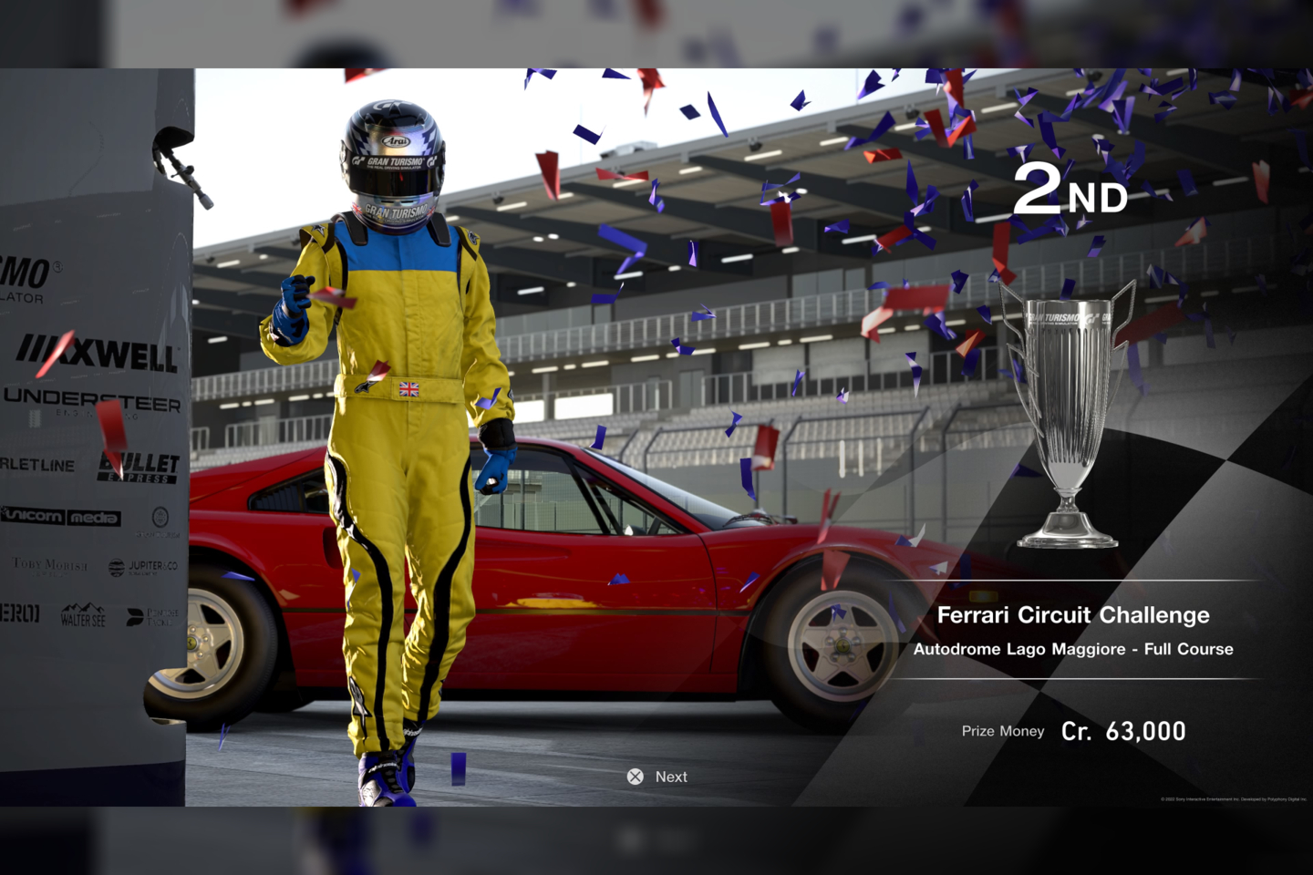  Antroji vieta  „Gran Turismo 7“ lentkynėse.<br> Žaidimo ekrano nuotr.