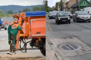 Kažkas baisaus: vairuotojai keikiasi dėl ne vietoje įrengtų šulinių dangčių – išdaužyti amortizatoriai, sugadinta važiuoklė