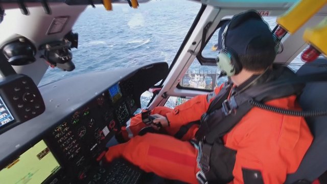 Sutrikusi žvejo sveikata viduryje jūros: gyvybei išgelbėti pasitelktas sraigtasparnis