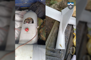 Rusiškos supertechnologijos: ištyrus numuštą droną, ukrainiečiams beliko kvatotis