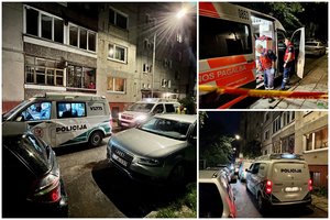 Per konfliktą daugiabučio laiptinėje Vilniuje nušautas žmogus, įtariamasis sulaikytas