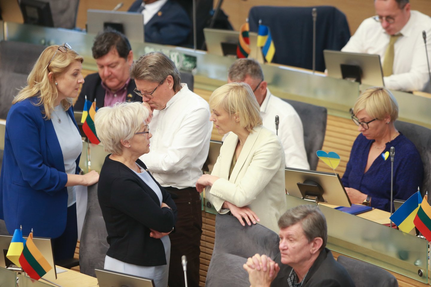 Seimo posėdis trečiadienį neapsiėjo be skambių pareiškimų.<br>R.Danisevičiaus nuotr.