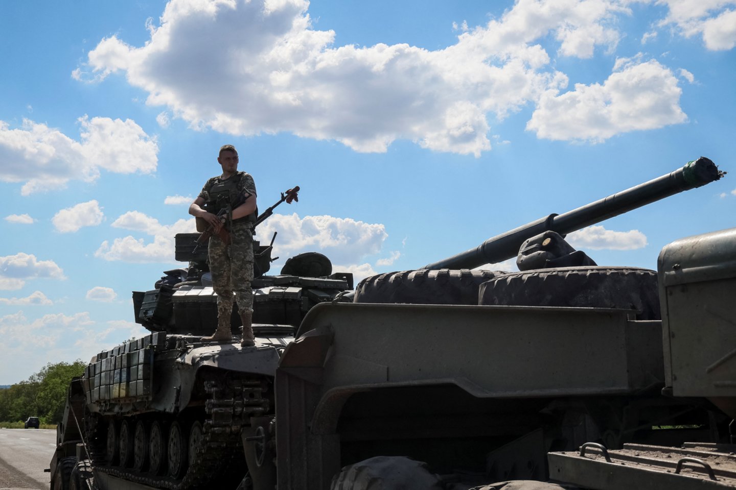 Karas Ukrainoje. Ukrainiečių karys. <br>Reuters/Scanpix nuotr.